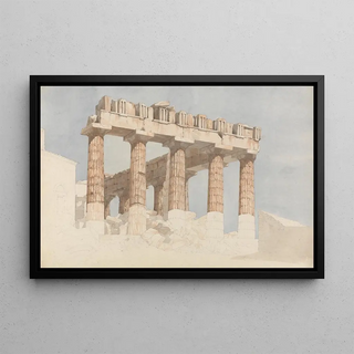 the east side and south side of the Parthenon - John Foster — framed artwork on a wall