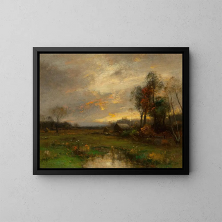 Sunset Declining - John Francis Murphy — framed artwork on a wall