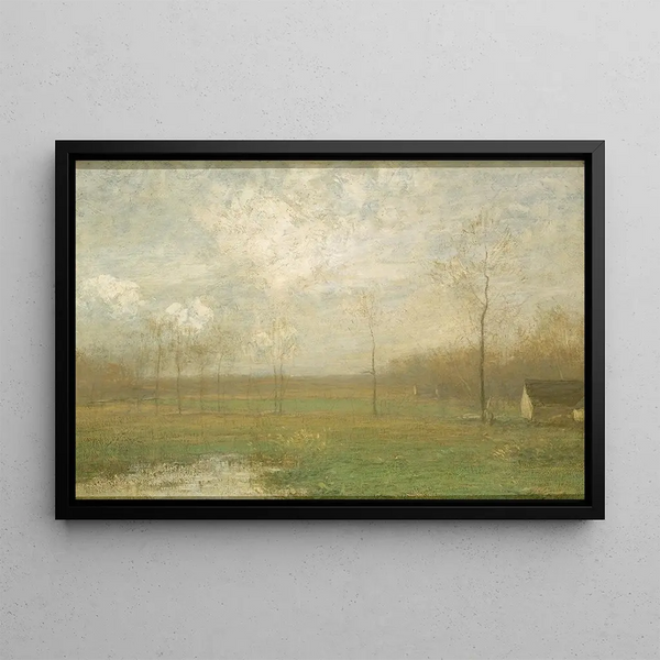 Autumnal Landscape - John Francis Murphy — framed artwork on a wall
