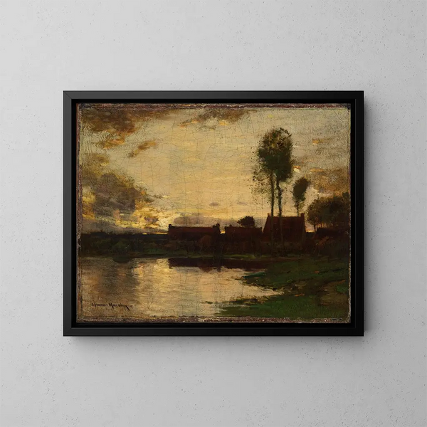 Small landscape painting - John Francis Murphy — framed artwork on a wall