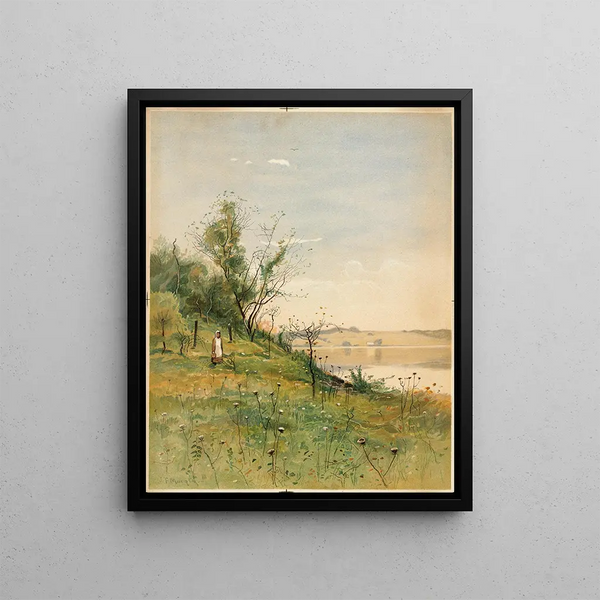 Spring Landscape - John Francis Murphy — framed artwork on a wall