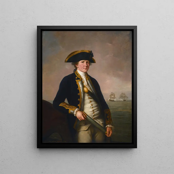 Captain Charles Morice Pole - John Francis Rigaud — framed artwork on a wall