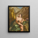 L'espoir nourishes love of glory - John Francis Rigaud — framed artwork on a wall