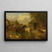 A farmyard - John Frederick Herring Jr. — framed artwork on a wall