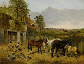 A peaceful farm - John Frederick Herring Jr. — artwork view