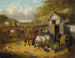Horses, pigs and ducks in a farmyard - John Frederick Herring Jr. — artwork view