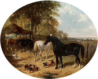 In the farmyard - John Frederick Herring Jr. — artwork view