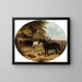 In the farmyard - John Frederick Herring Jr. — framed artwork on a wall