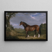 An Old Clydesdale Stallion - John Frederick Herring the Elder — framed artwork on a wall