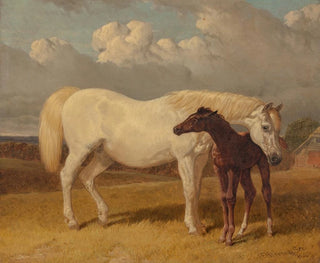 Mare and Foal - John Frederick Herring the Elder — artwork view