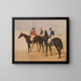 The hurdle race - John Frederick Herring the Elder — framed artwork on a wall