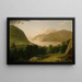 Hudson River Scene - John Frederick Kensett — framed artwork on a wall