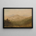 Mountains in Colorado - John Frederick Kensett — framed artwork on a wall