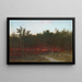 Twilight in the Cedars at Darien, Connecticut - John Frederick Kensett — framed artwork on a wall