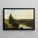 View of the Genesee near Mount Morris - John Frederick Kensett — framed artwork on a wall