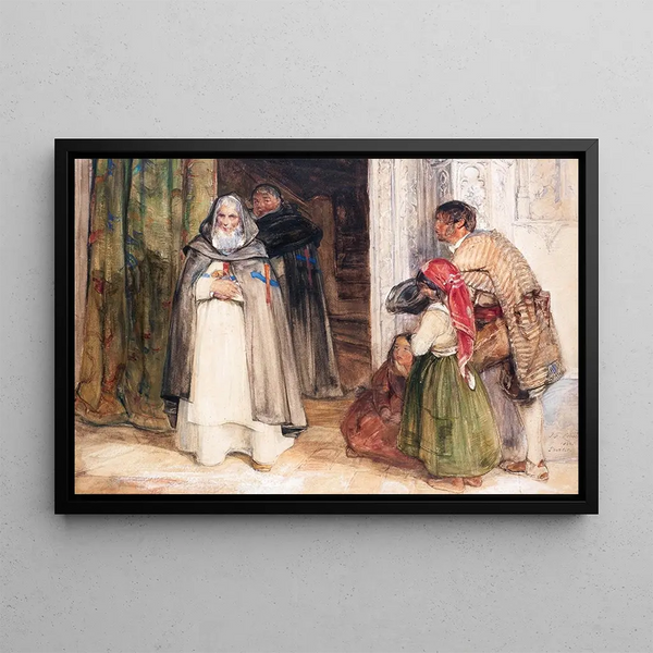 Mendicité - John Frederick Lewis — framed artwork on a wall