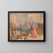 Vendeurs de fruits sur un canal vénitien - John Frederick Lewis — framed artwork on a wall