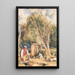 Garde-chasse et garçon chassant un lapin - John Frederick Lewis — framed artwork on a wall
