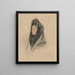 The chambermaid by Harriet Ford - John Frederick Lewis — framed artwork on a wall