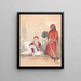 Iskander Bey and his servant - John Frederick Lewis — framed artwork on a wall