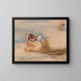 Study of a lioness - John Frederick Lewis — framed artwork on a wall