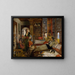 The Harem - John Frederick Lewis — framed artwork on a wall