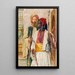 The pipe carrier - John Frederick Lewis — framed artwork on a wall