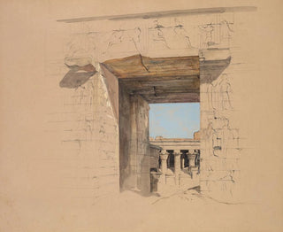 The Temple of Edfu, the Pylon Gate - John Frederick Lewis — artwork view