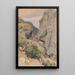 La Via Mala - John Frederick Lewis — framed artwork on a wall