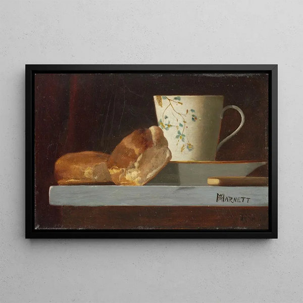 Breakfast Painting - John Frederick Peto — framed artwork on a wall