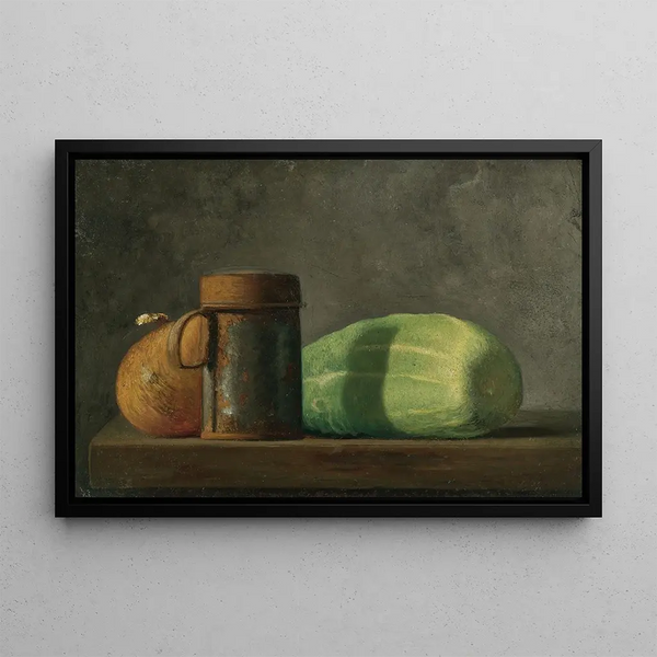 Cucumber - John Frederick Peto — framed artwork on a wall