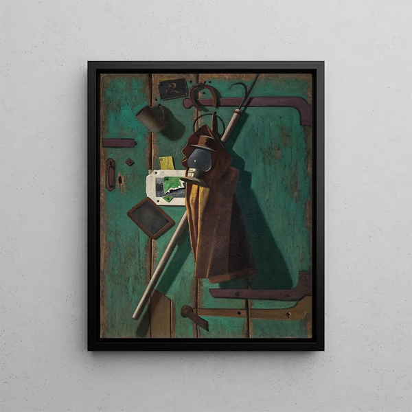 Door of the Fish House - John Frederick Peto — framed artwork on a wall