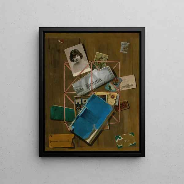 Old memories - John Frederick Peto — framed artwork on a wall