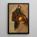Parapluie, chapeau et sac de tapis - John Frederick Peto — framed artwork on a wall