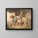 Boy from a Farm with Draft Horses - John Frederick Tayler — framed artwork on a wall