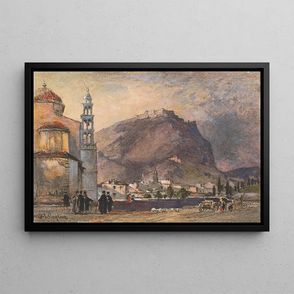 Argos and Larissa Painting - John Fulleylove — framed artwork on a wall