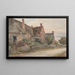 Cottage with attached barn - John Fulleylove — framed artwork on a wall
