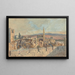 View of the Old City of Jerusalem - John Fullylove — framed artwork on a wall