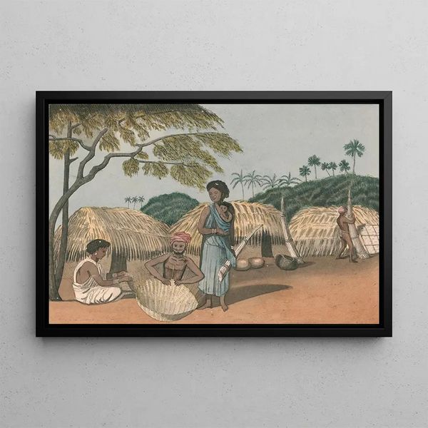 The basket maker - John Gantz — framed artwork on a wall