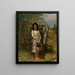 Blackberry Picking - John George Brown — framed artwork on a wall