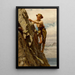 Grand Risks for Small Gains - John George Brown — framed artwork on a wall