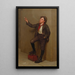 Taking a break - John George Brown — framed artwork on a wall