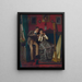 The music lesson - John George Brown — framed artwork on a wall