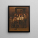 La ruée vers les journaux du soir - John George Brown — framed artwork on a wall