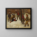 Winter Games - John George Brown — framed artwork on a wall