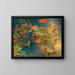 Fairies of the Summer Night - John George Naish — framed artwork on a wall