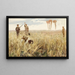 Chasse à la caille - John George Sowerby — framed artwork on a wall