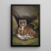 Tiger - John George Wood — framed artwork on a wall