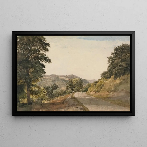 A Yorkshire Road - John Glover — framed artwork on a wall