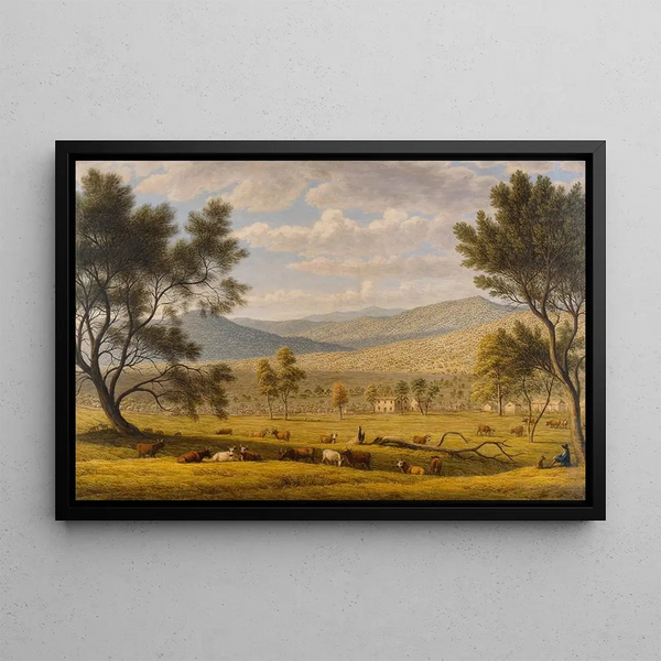 Ferme de Patterdale - John Glover — framed artwork on a wall